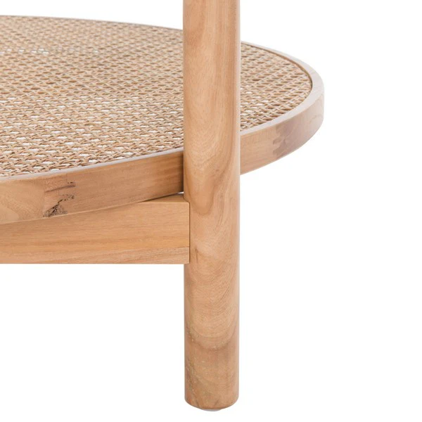 Safavieh Karyna Rattan & Glass Table - Clear - Image 5