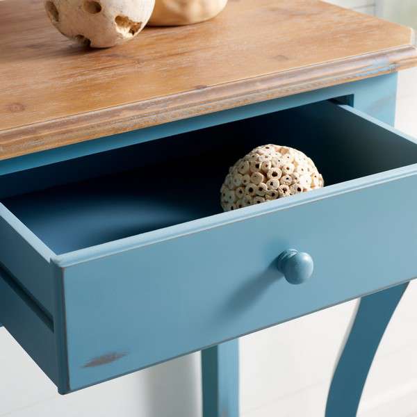 Safavieh Katie Console With 2 Storage Drawer - Blue - Image 3