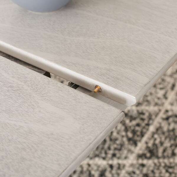 Safavieh Kay Extension Dining Table - Gray - Image 3