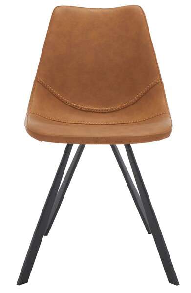 Safavieh Kayne Dining Chair Set Of 2 - Cognac - Image 2