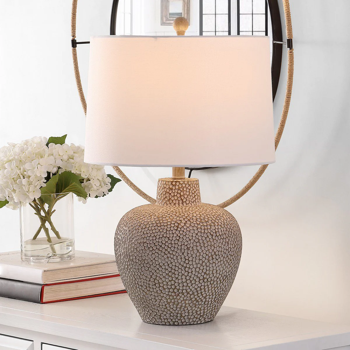 Safavieh Kei Table Lamp - Natural Rattan - Image 3