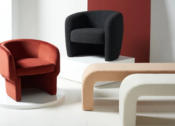Safavieh Kellyanne Modern Dining Chair - Rust - Image 5