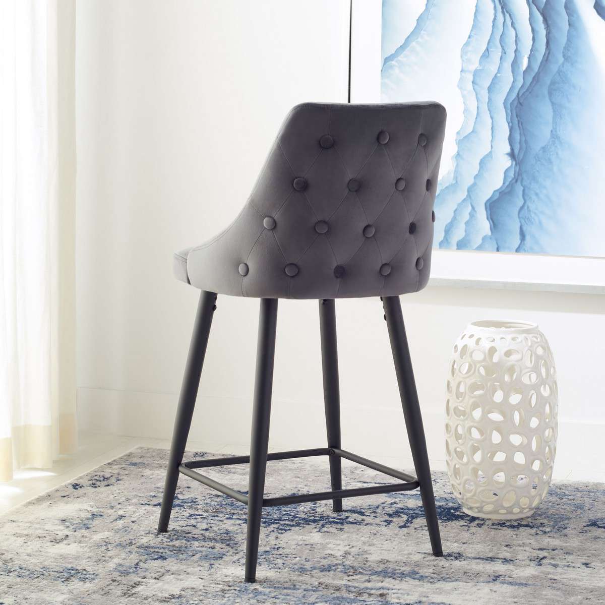 Safavieh Kelsey Counter Stool - Shale - Image 4