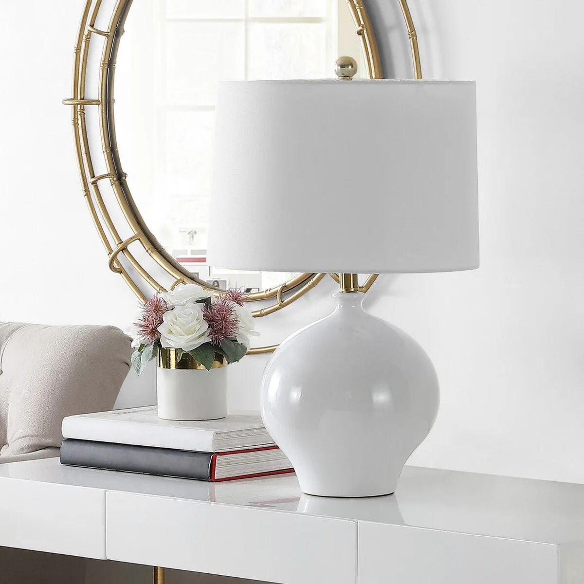 Safavieh Kemli Table Lamp - White - Image 3