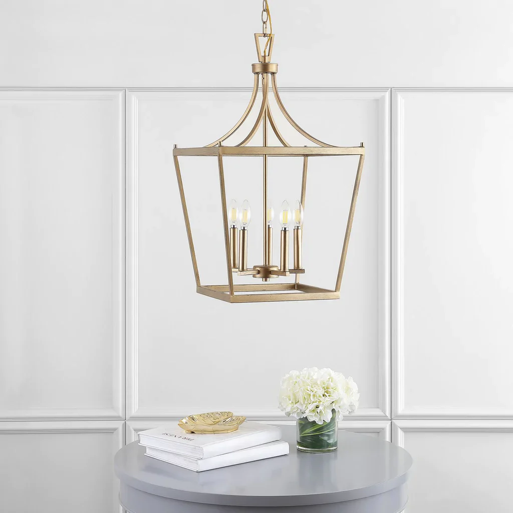 Safavieh Kenris 5Lt Pendant - Gold Painted - Image 3