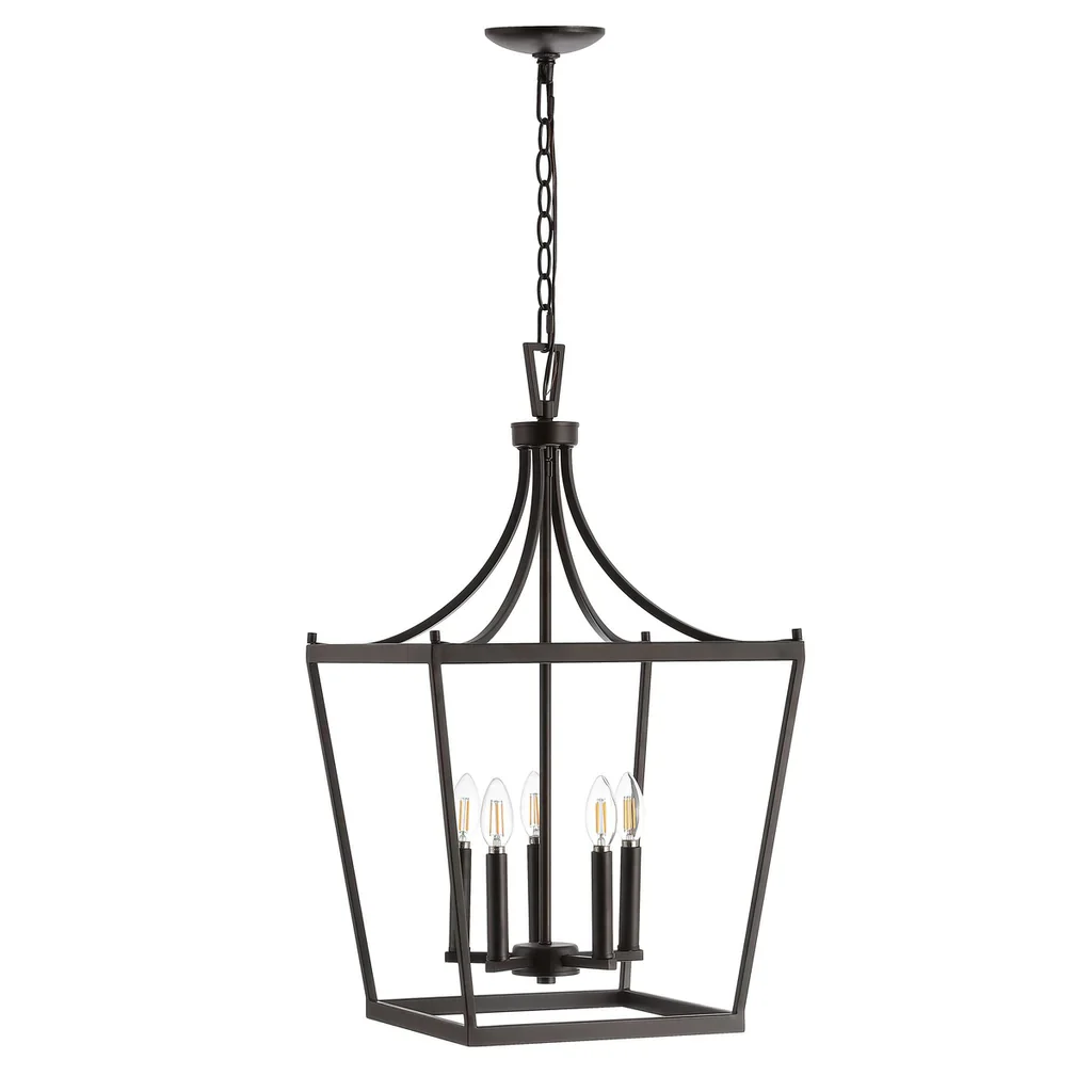 Safavieh Kenris 5Lt Pendant - Oil Rubbed Bronze (Black) - Image 2