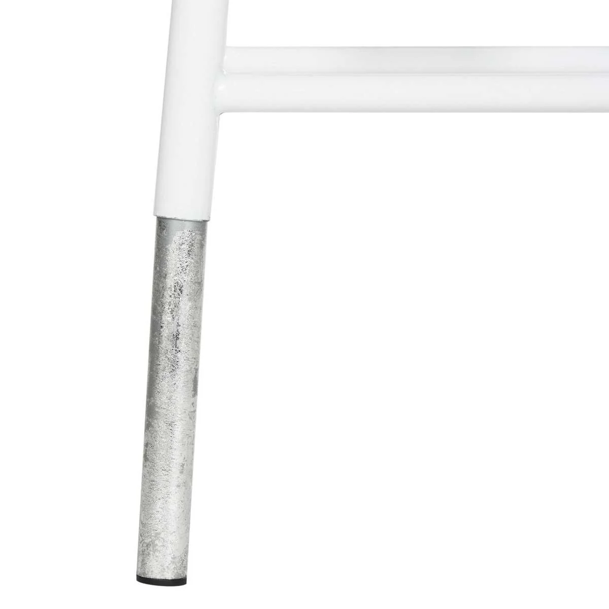 Safavieh Kenzie 30''H Silver Dipped Bar Stool - White - Image 3