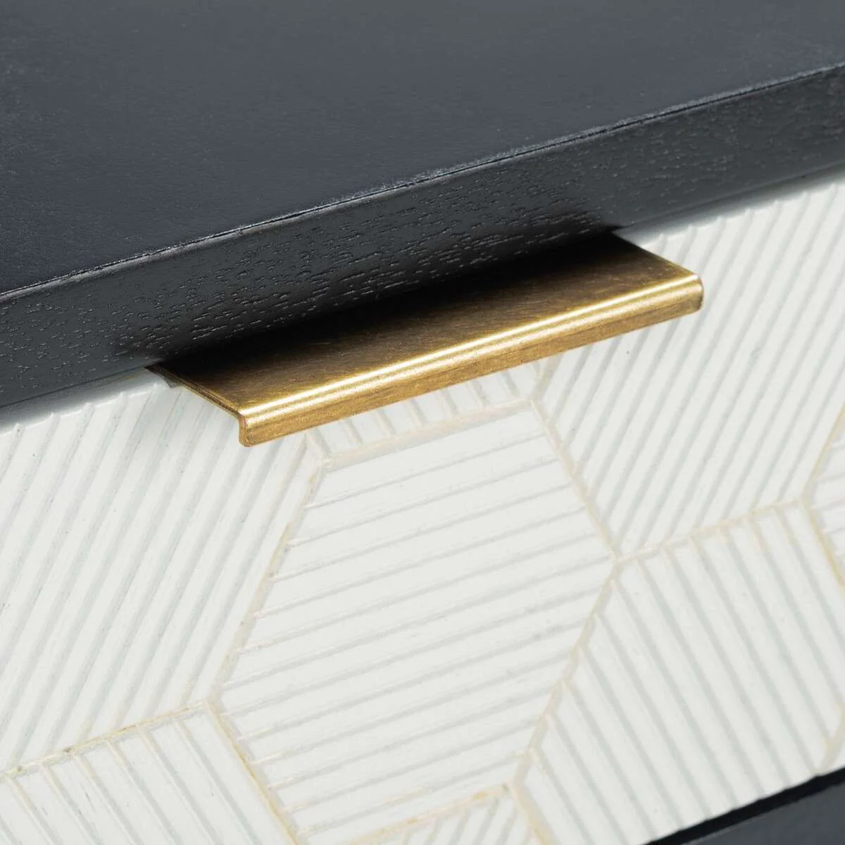 Safavieh Keya 1 Drawer Accent Table - Black - Image 4