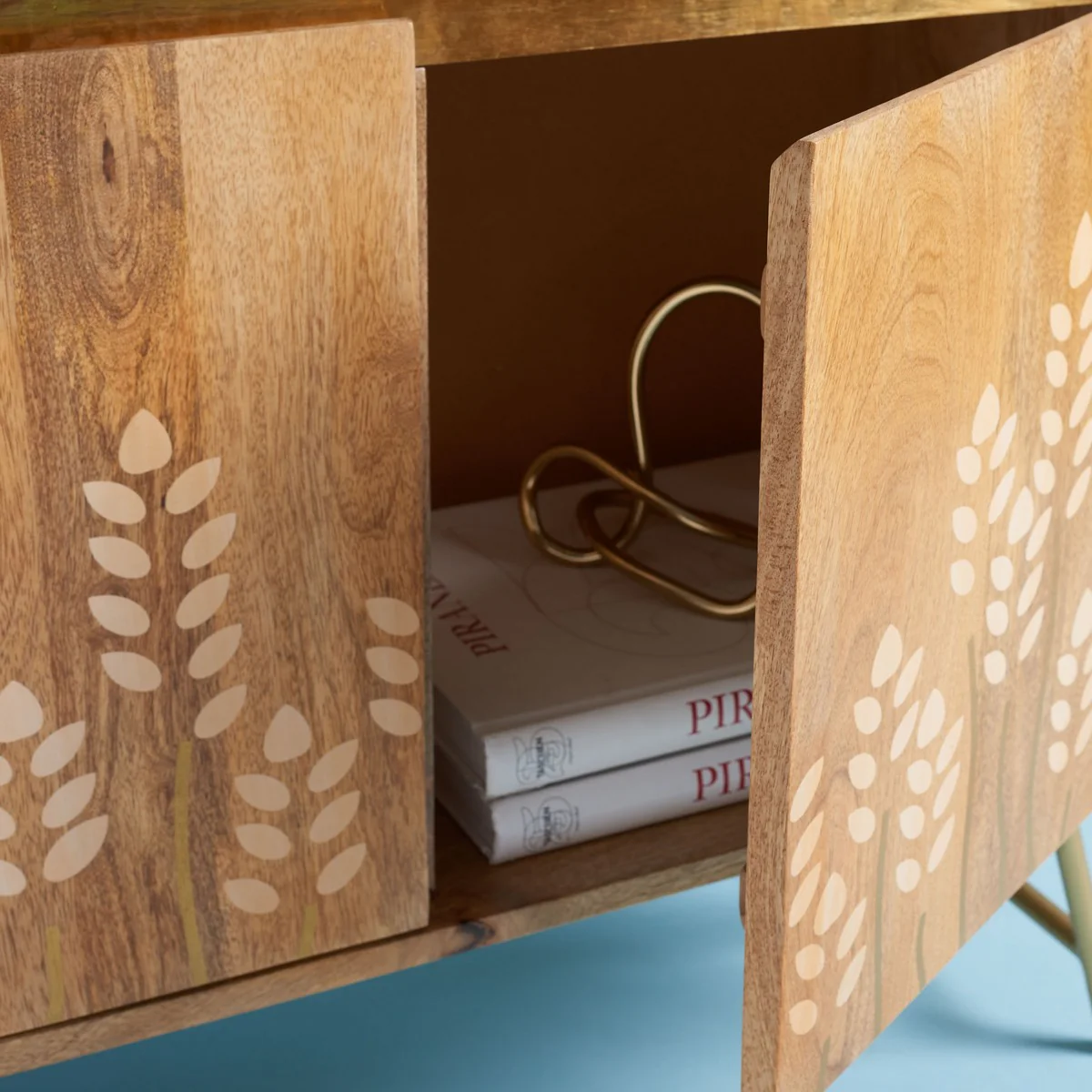 Safavieh Kinley Printed Bookcase - Natural - Image 5