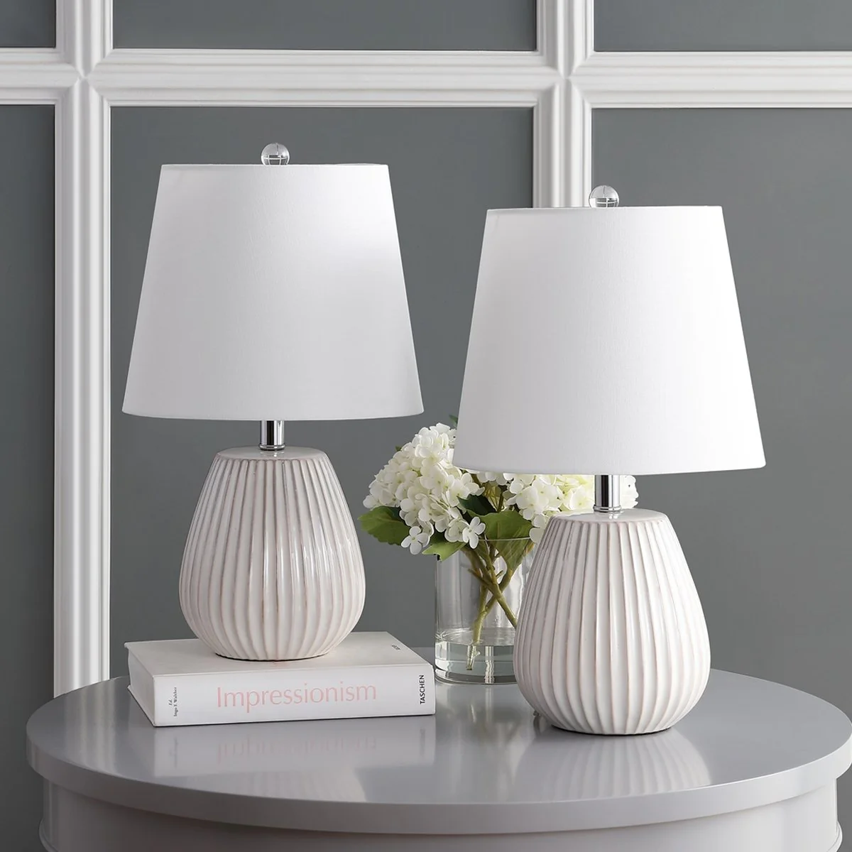 Safavieh Kole Table Lamp Set Of 2 - White - Image 2