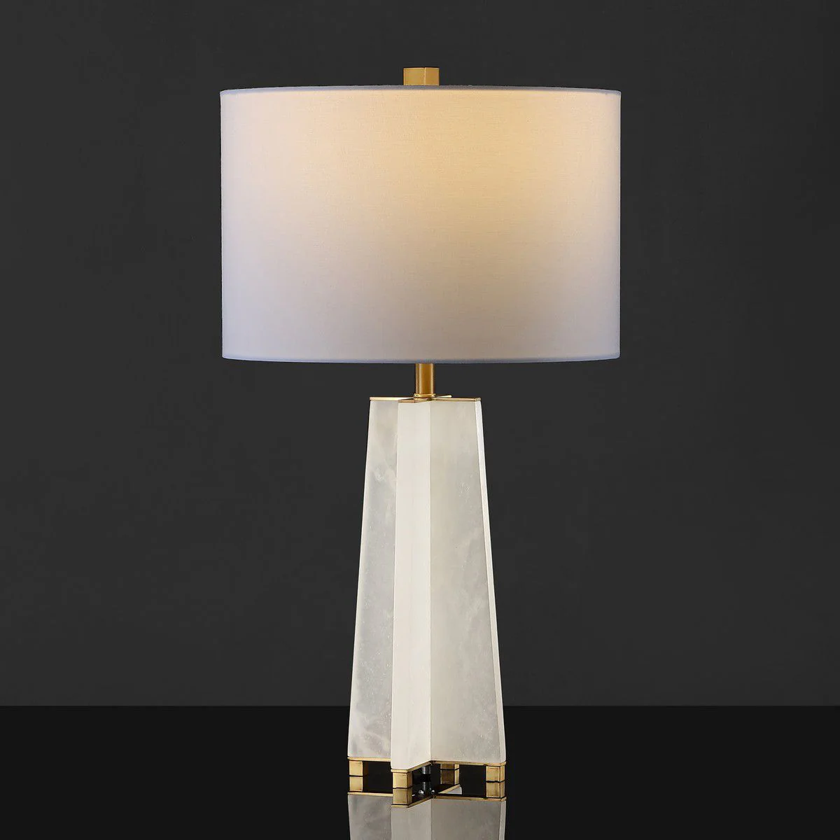 Safavieh Kraus Alabaster Table Lamp - White - Image 2