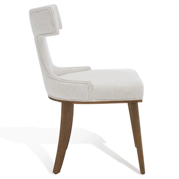 Safavieh Krisalyn Linen Dining Chair - Taupe - Image 4