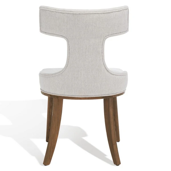 Safavieh Krisalyn Linen Dining Chair - Taupe - Image 5