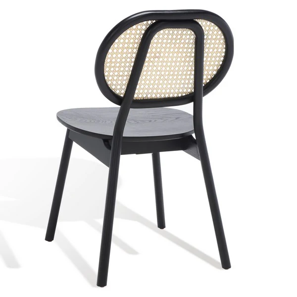 Safavieh Kristianna Rattan Back Chair Set Of 2 - Black - Image 5