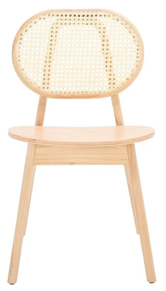 Safavieh Kristianna Rattan Back Chair Set Of 2 - Natural - Image 2