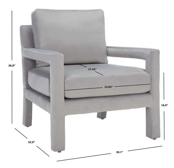 Safavieh Kye Accent Chair - Gray - Image 4