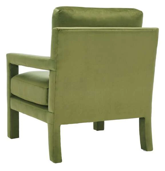 Safavieh Kye Accent Chair - Olive Green - Image 3