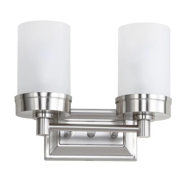 Safavieh Kylan Two Light Bathroom Sconce - Nickel - Image 2