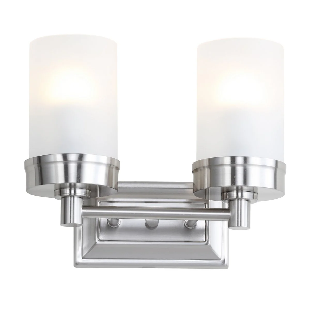 Safavieh Kylan Two Light Bathroom Sconce - Nickel - Image 3