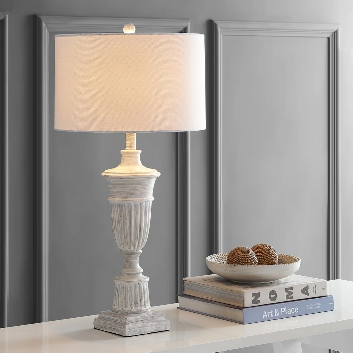 Safavieh Kylen Table Lamp Set Of 2 - White Wash - Image 3