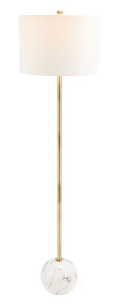 Safavieh Kyrene Floor Lamp - White Marble - Image 2