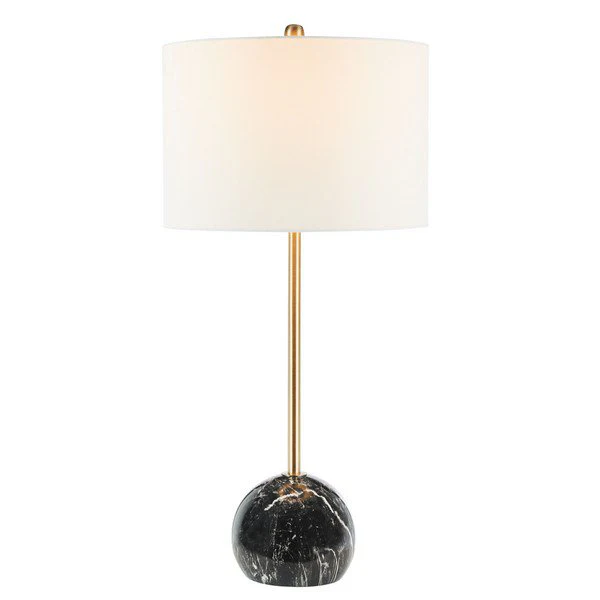 Safavieh Kyrene Table Lamp - Black Marble - Image 2