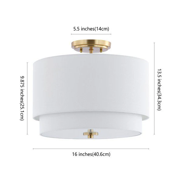 Safavieh Laconia Flush Mount - Gold Base - Image 3