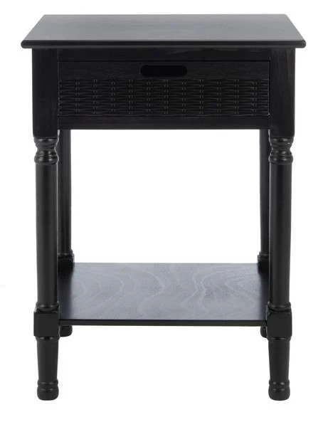 Safavieh Landers 1 Drawer Accent Table - Black - Image 2