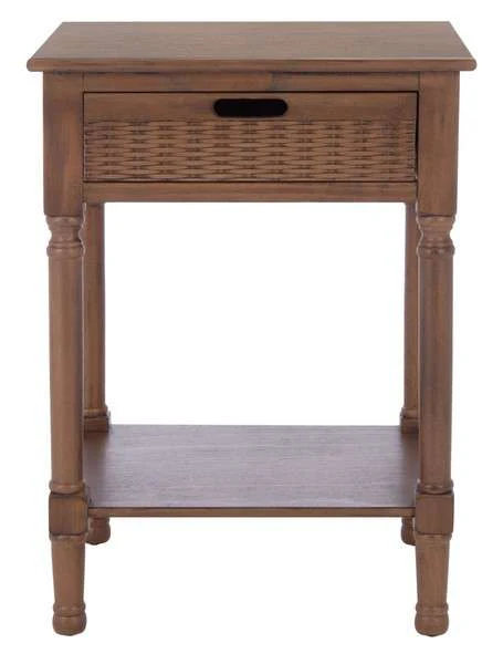 Safavieh Landers 1 Drawer Accent Table - Brown - Image 2