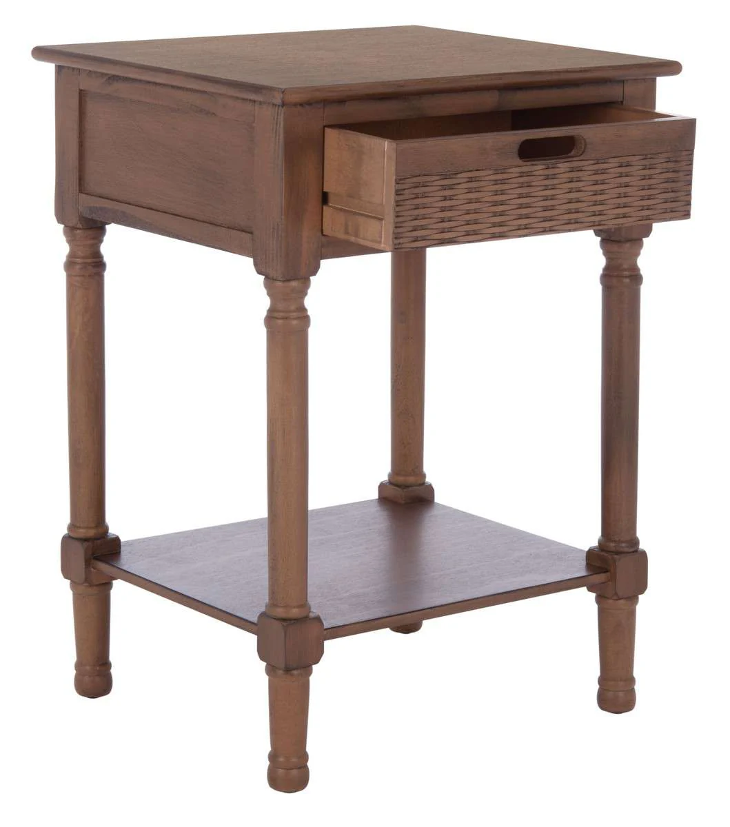 Safavieh Landers 1 Drawer Accent Table - Brown - Image 3