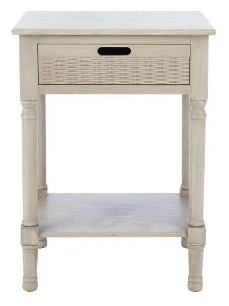 Safavieh Landers 1 Drawer Accent Table - Greige - Image 2