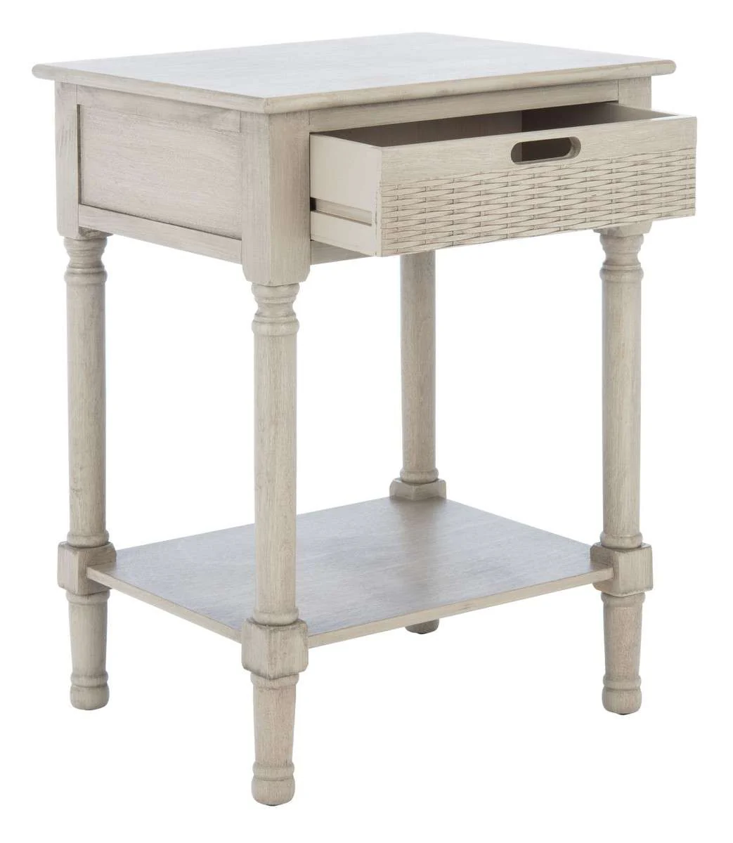 Safavieh Landers 1 Drawer Accent Table - Greige - Image 3