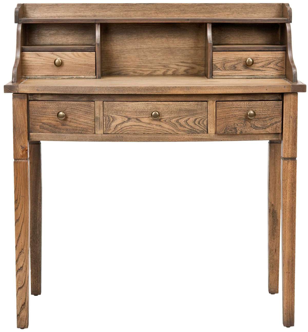 Safavieh Landon 5 Drawer Writing Desk - Oak - Image 2