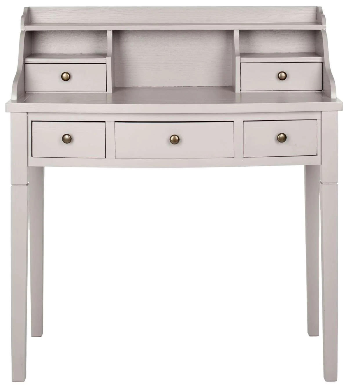 Safavieh Landon 5 Drawer Writing Desk - Quartz Gray - Image 2