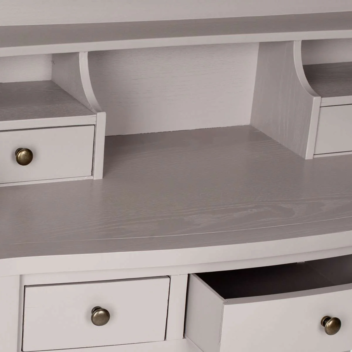 Safavieh Landon 5 Drawer Writing Desk - Quartz Gray - Image 3