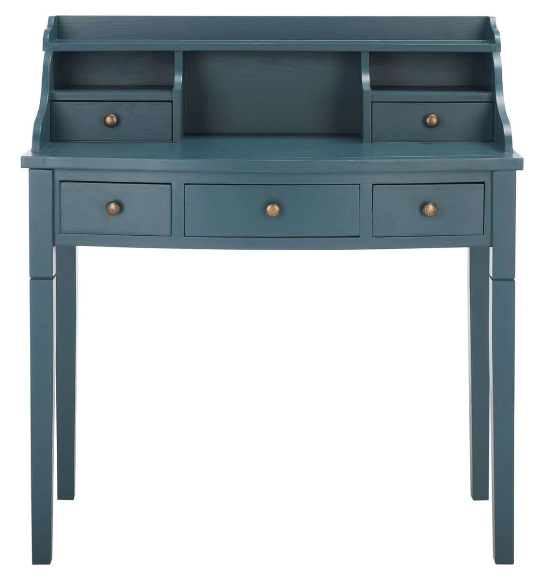 Safavieh Landon 5 Drawer Writing Desk - Slate Teal - Image 2