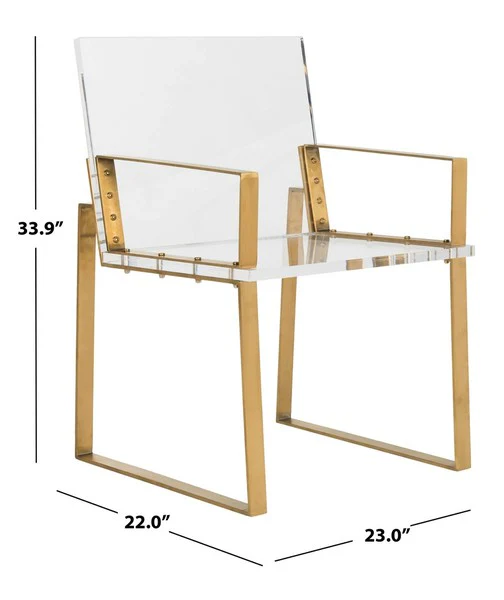 Safavieh Langston Chair - Clear - Image 3