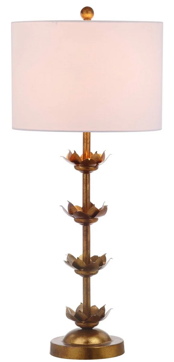 Safavieh Lani, 32 Inch, Antique Gold, Iron Table Lamp Set Of 2 W/ Usb Port ? Set Of 2 - Antiqued Gold - Image 3