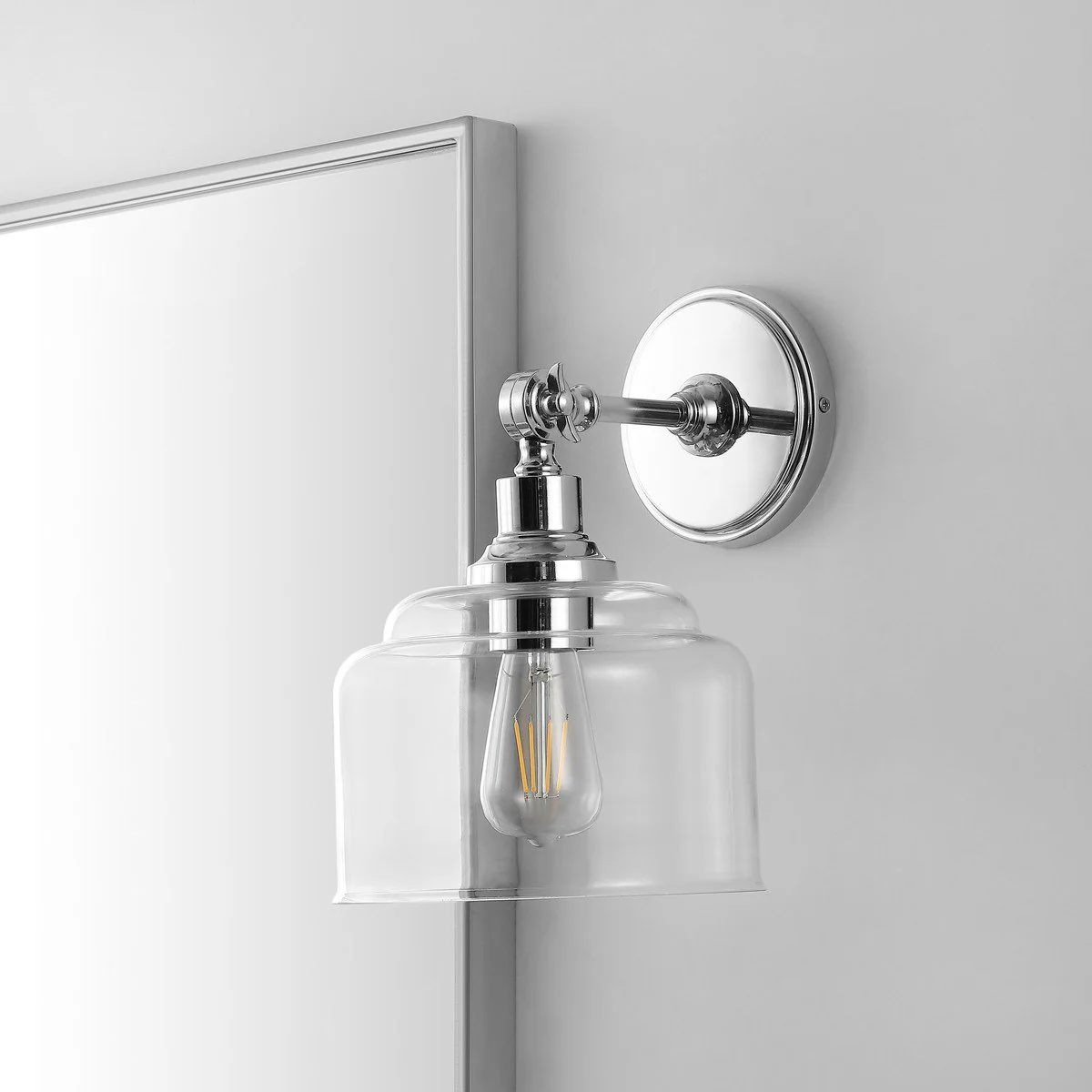 Safavieh Lansor Wall Sconce Set Of 2 - Chrome - Image 3