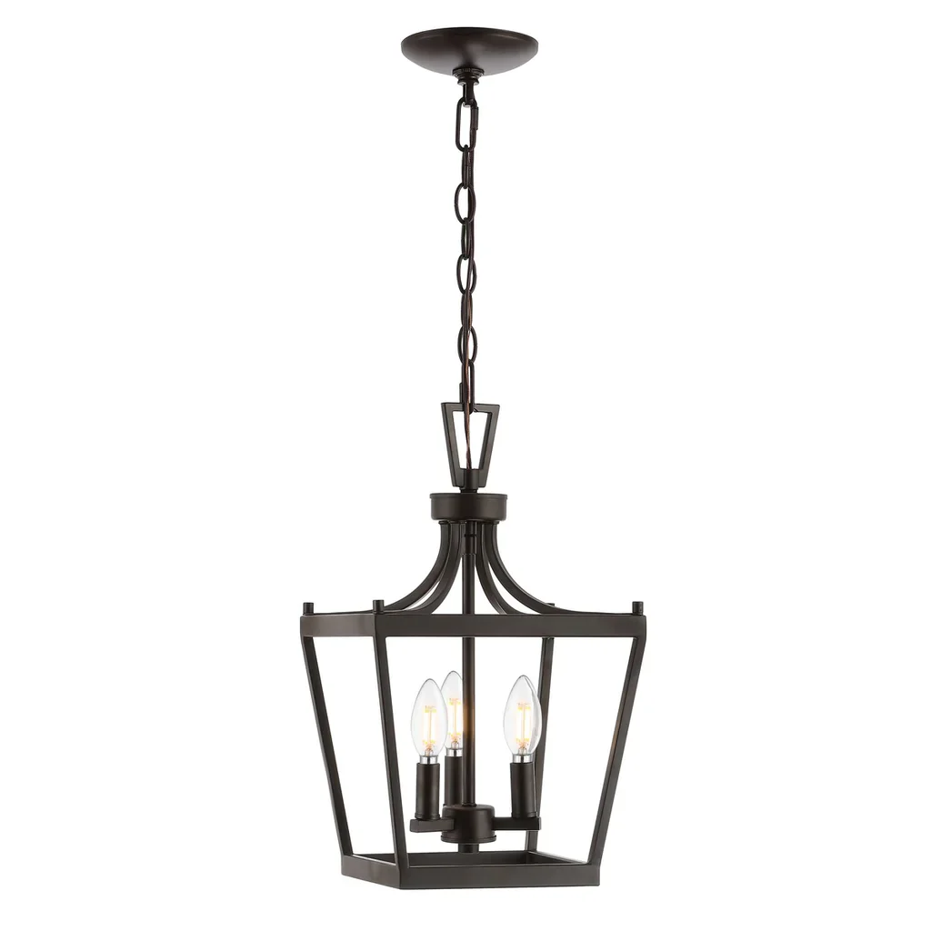 Safavieh Larton 3Lt Pendant - Oil Rubbed Bronze (Black) - Image 3