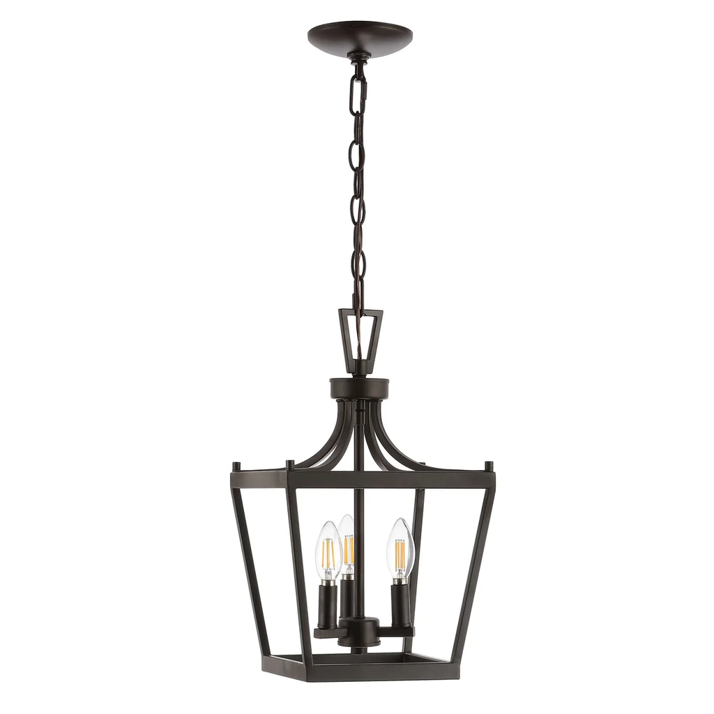Safavieh Larton 3Lt Pendant - Oil Rubbed Bronze (Black) - Image 4