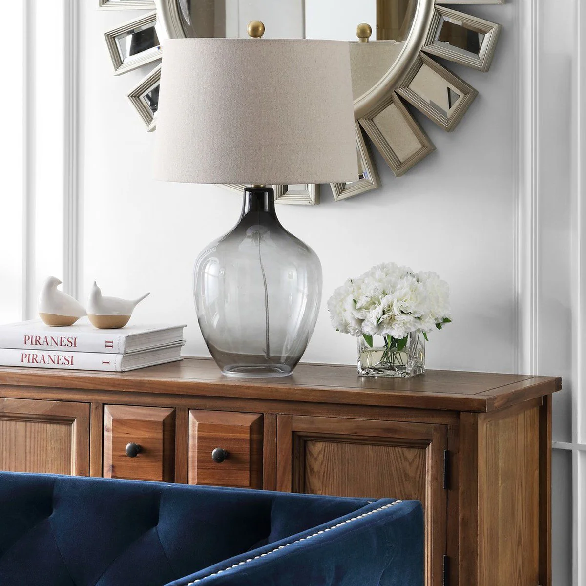 Safavieh Larzen Table Lamp - Ombre Grey - Image 3