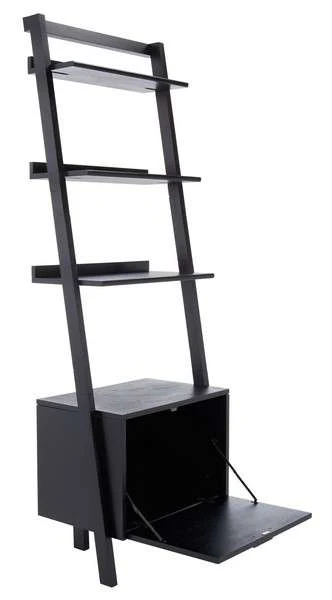 Safavieh Lavina 3 Shelf 1 Door Etagere - Black - Image 3