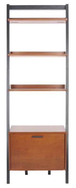 Safavieh Lavina 3 Shelf 1 Door Etagere - Honey Brown - Image 2