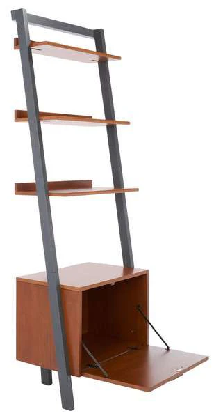 Safavieh Lavina 3 Shelf 1 Door Etagere - Honey Brown - Image 3