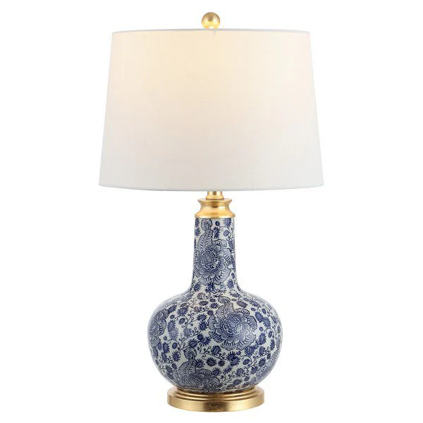 Safavieh Leia Ceramic Table Lamp - Blue - Image 2