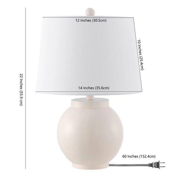 Safavieh Lemeni Table Lamp - Cream - Image 3