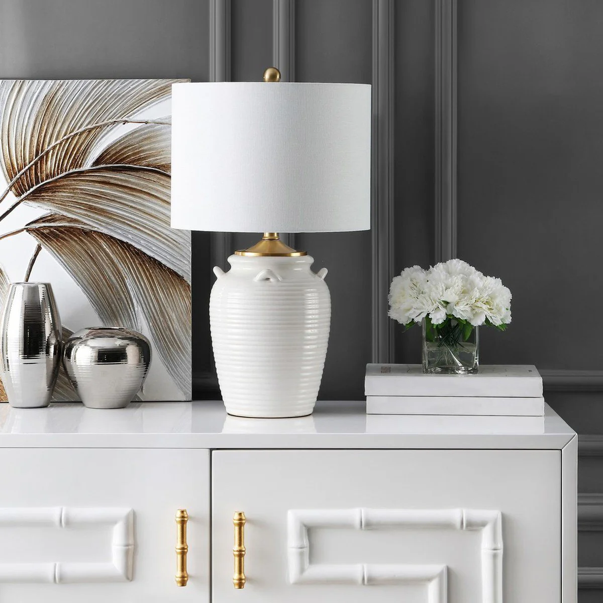 Safavieh Lener Table Lamp - Ivory - Image 3