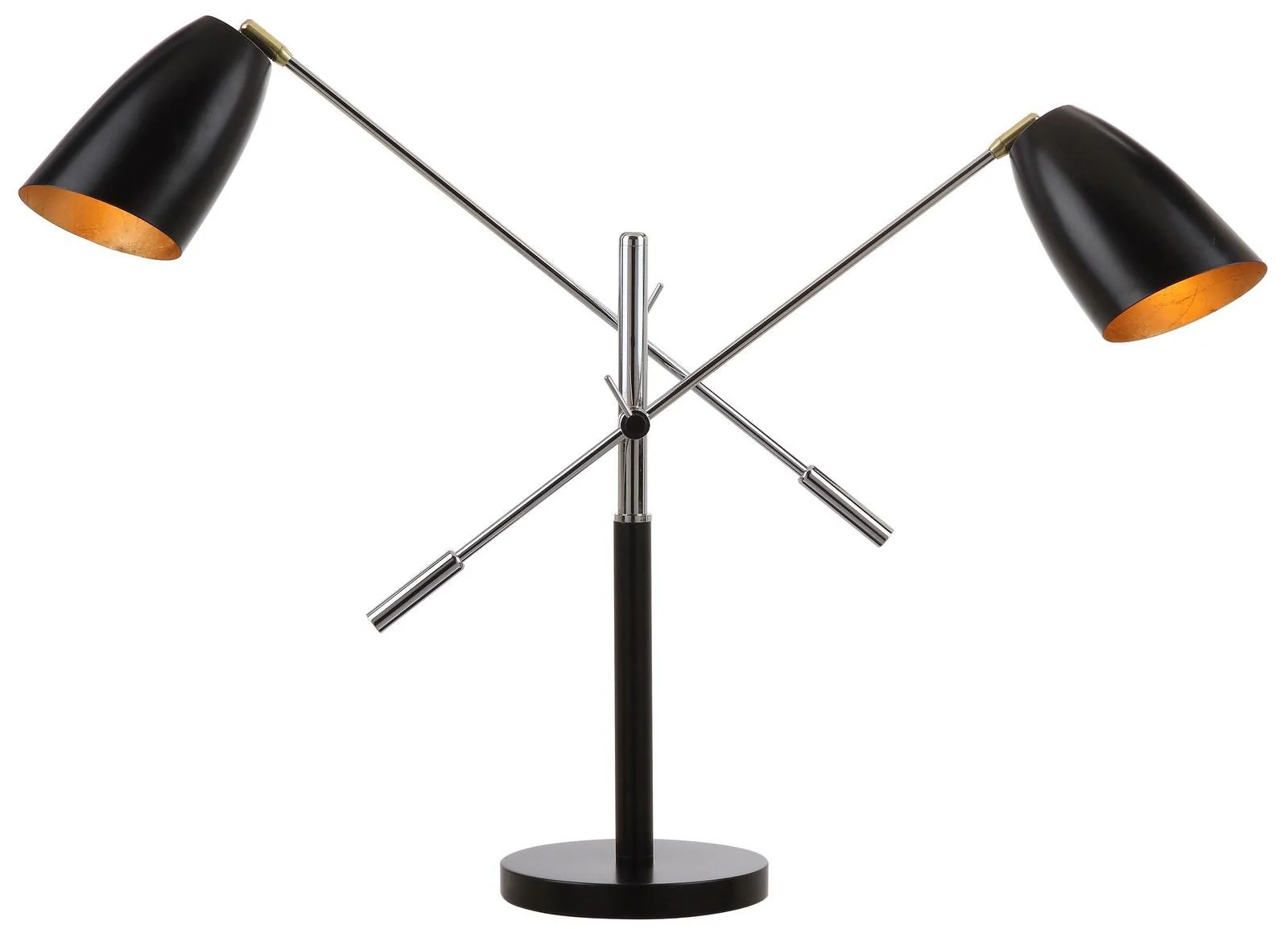 Safavieh Lettie 5 Light Gold Leaf Detail 49 Inch Dia Pendant - Black - Image 7