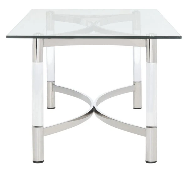 Safavieh Letty Acrylic Coffee Table - Silver - Image 3